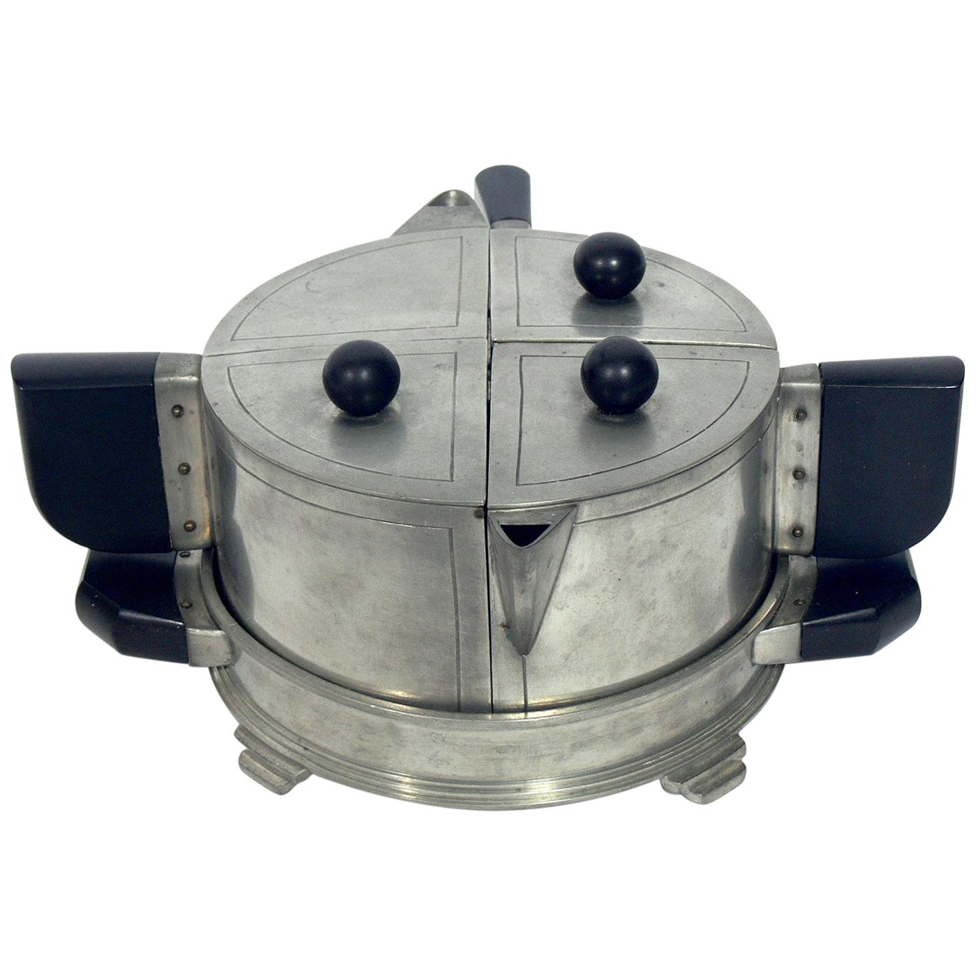 Art Deco Tea Set by Gene Theobald for Wilcox