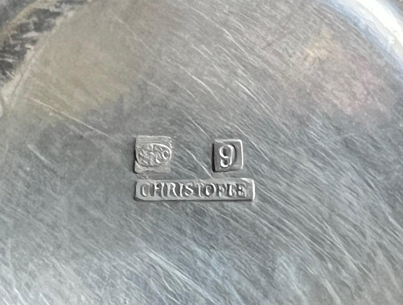 Service à thé et plateau Art déco par Christofle, vers les années 1930 en vente 7
