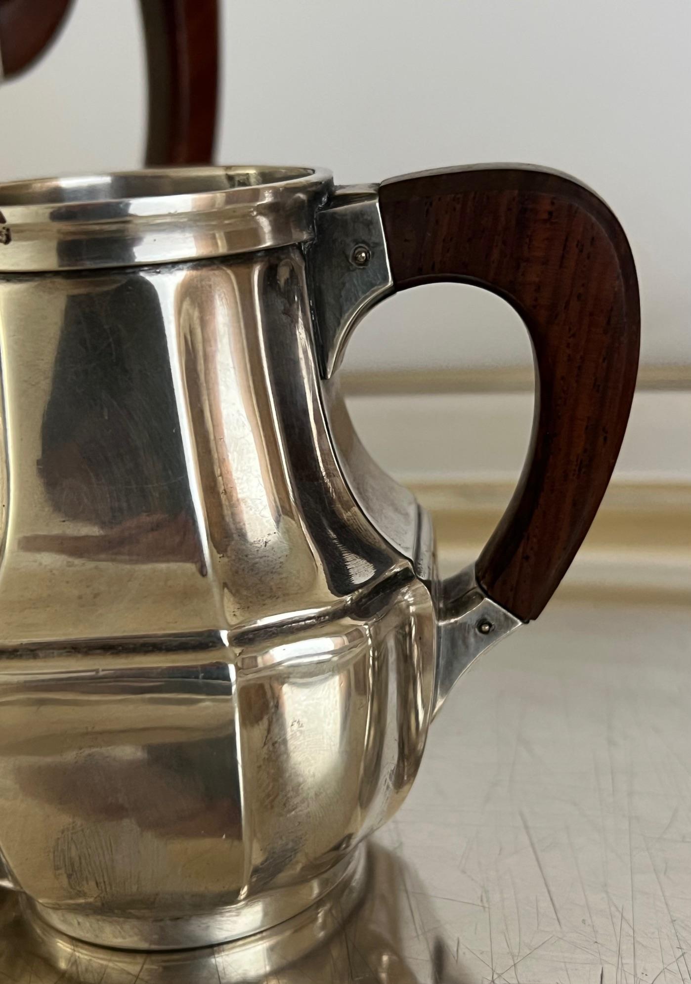 Français Service à thé et plateau Art déco par Christofle, vers les années 1930 en vente