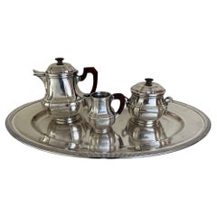 Art Deco Tea Set & Tray by Christofle, c. 1930's