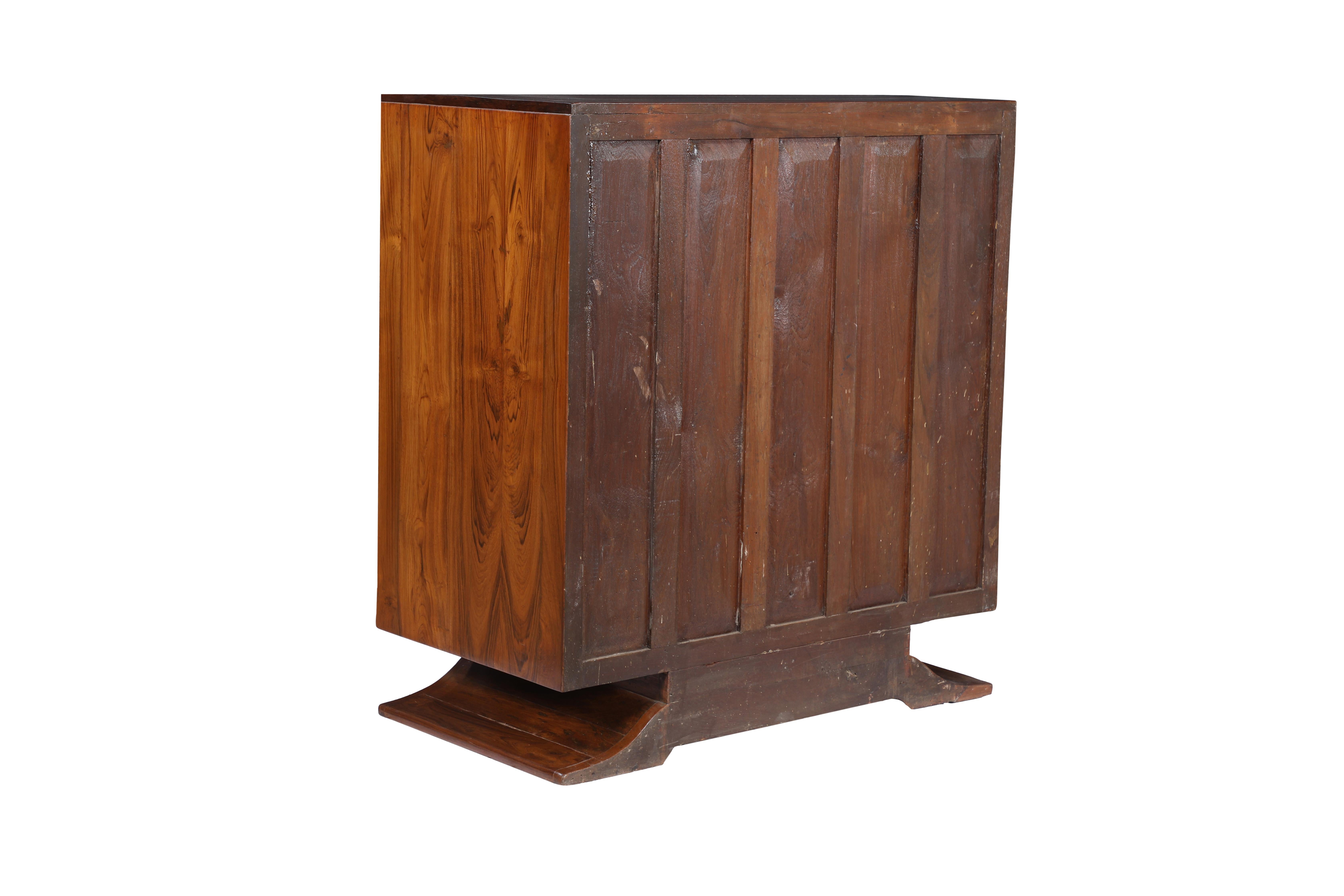 20th Century Art Deco Teak Chest of Drawers, Cabinet Commode