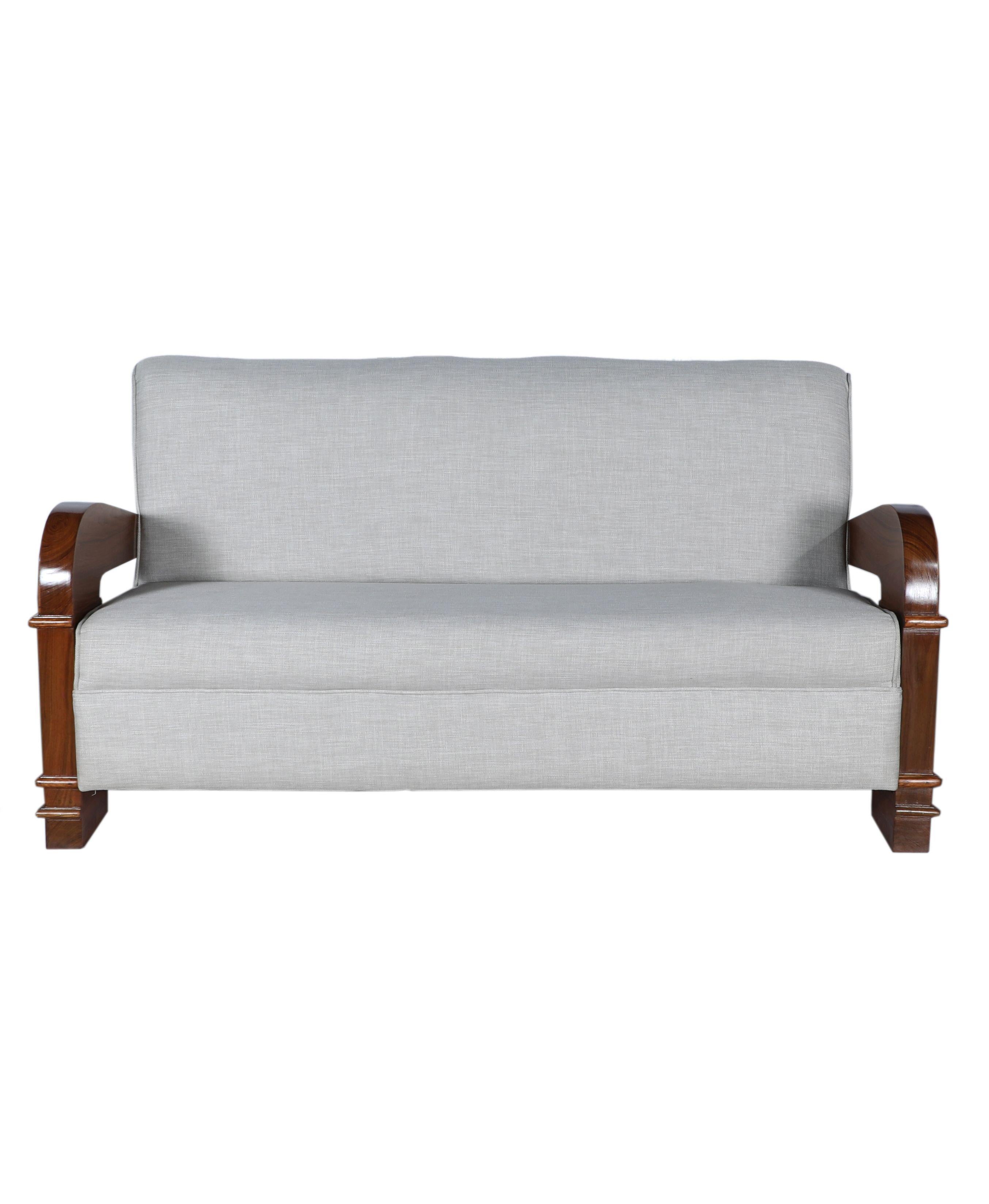 Loveseat Art Decó de teca y palisandro en Bueno estado para la venta en Nantucket, MA