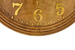 Art deco teak wall clock by Zenith