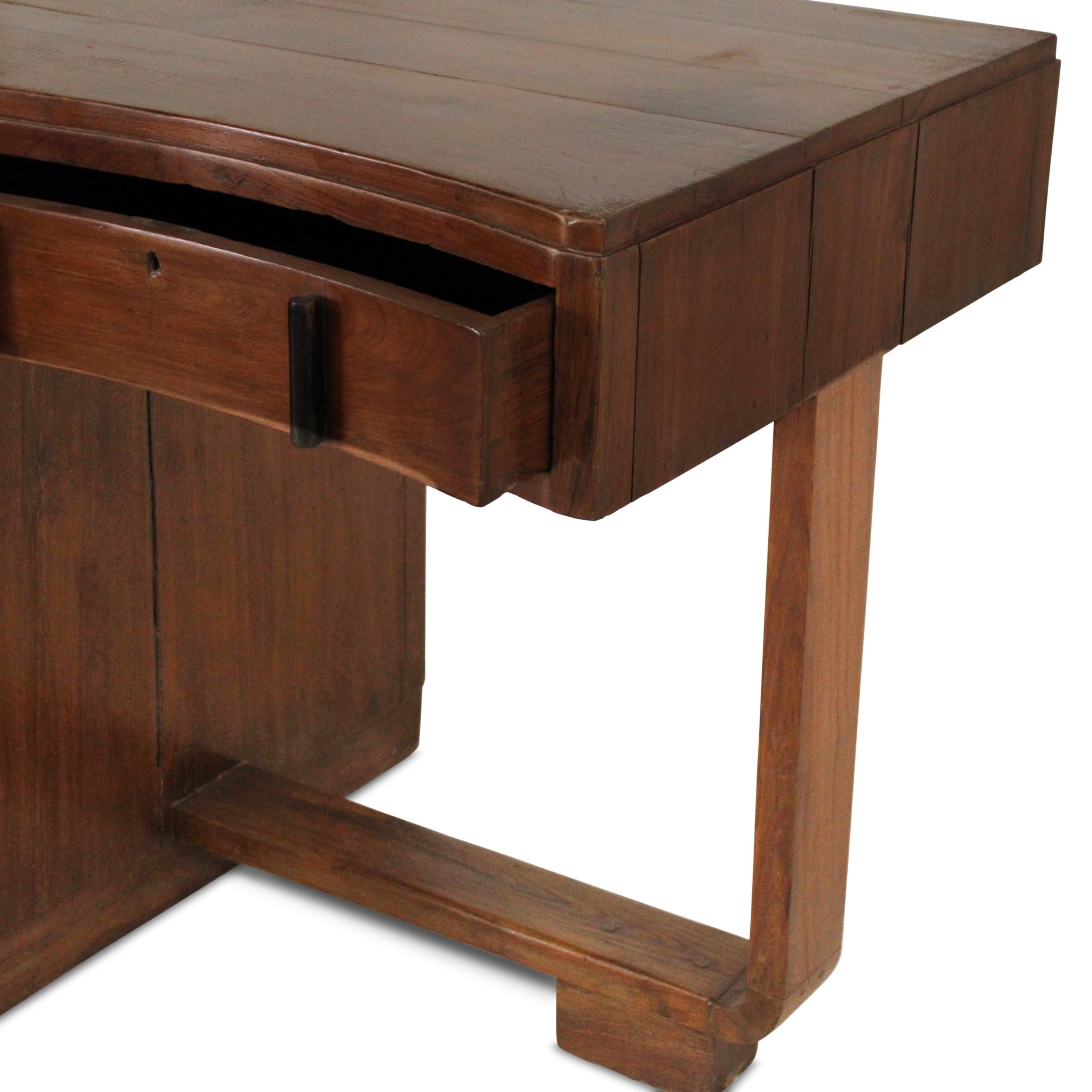 Teak Scrivania in teak Art Deco in vendita