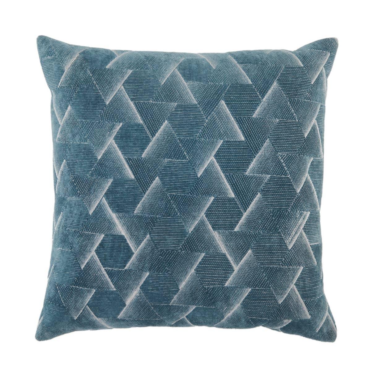 XXIe siècle et contemporain Coussin décoratif Art Déco bleu sarcelle en vente