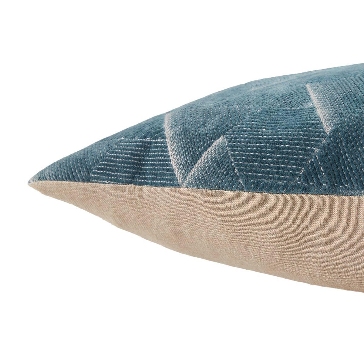 Coton Coussin décoratif Art Déco bleu sarcelle en vente