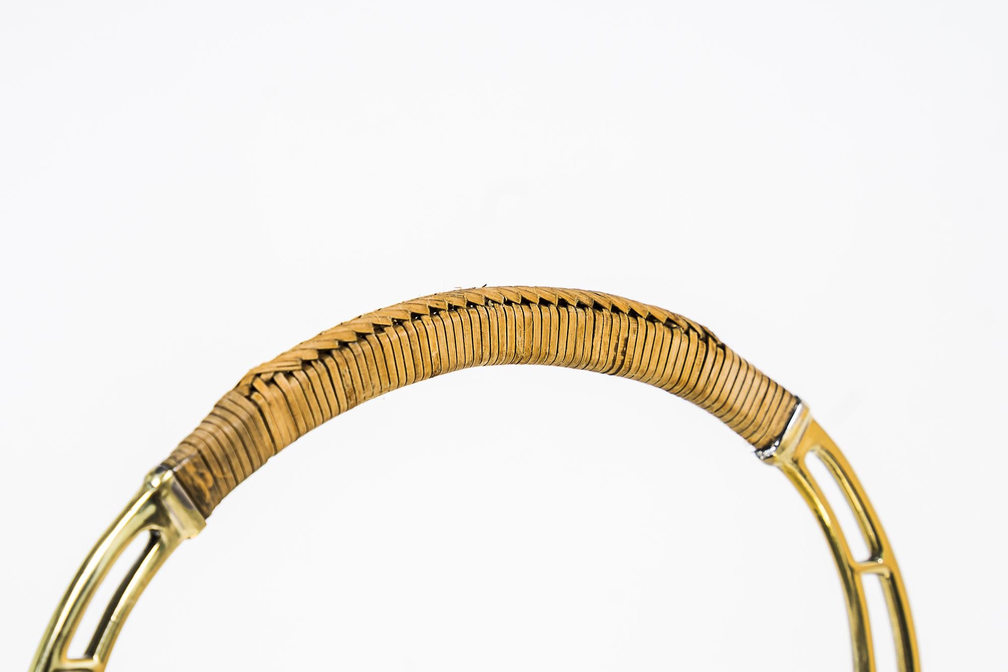 Brass Art Deco Tee Can by Argentor, Vienna, Around 1920s