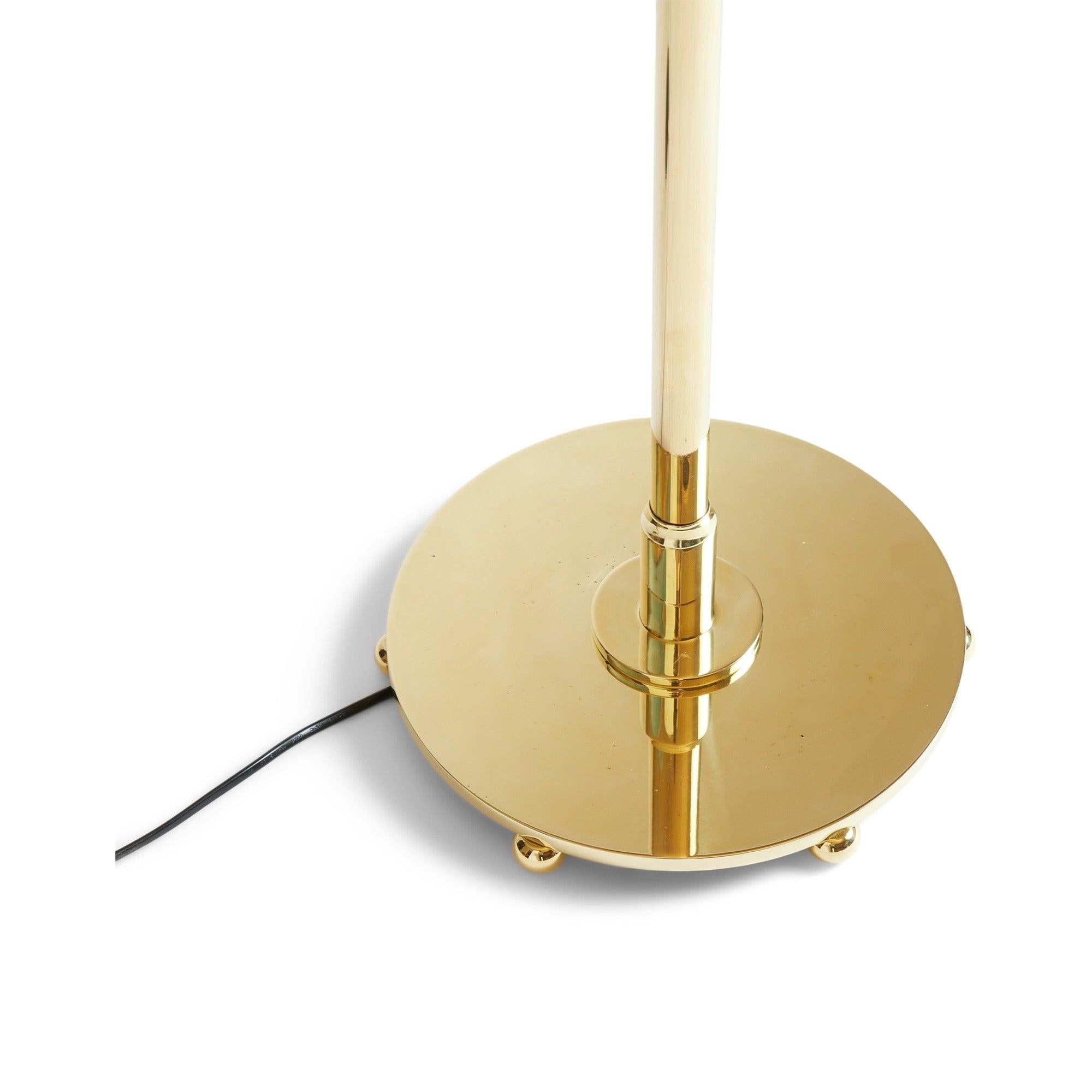 Lámpara de pie Art Decó telescópica de bronce de Dinamarca, años 40 en Excelente estado para la venta en Sagaponack, NY