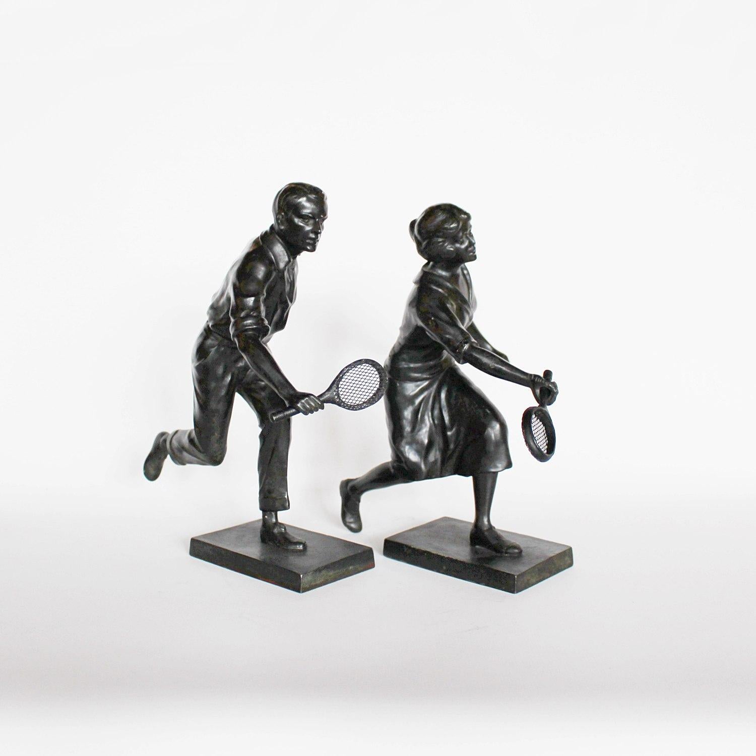 French Art Deco Tennis Players