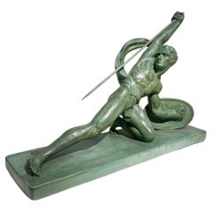 Escultura Art Decó de terracota Firmada "S.Melani", circa 1930