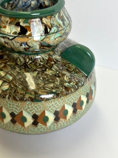 Vaso Art Deco Terre Mêlée Mosaic Ceramic Jean Gerbino Vallauris, Francia, 1955