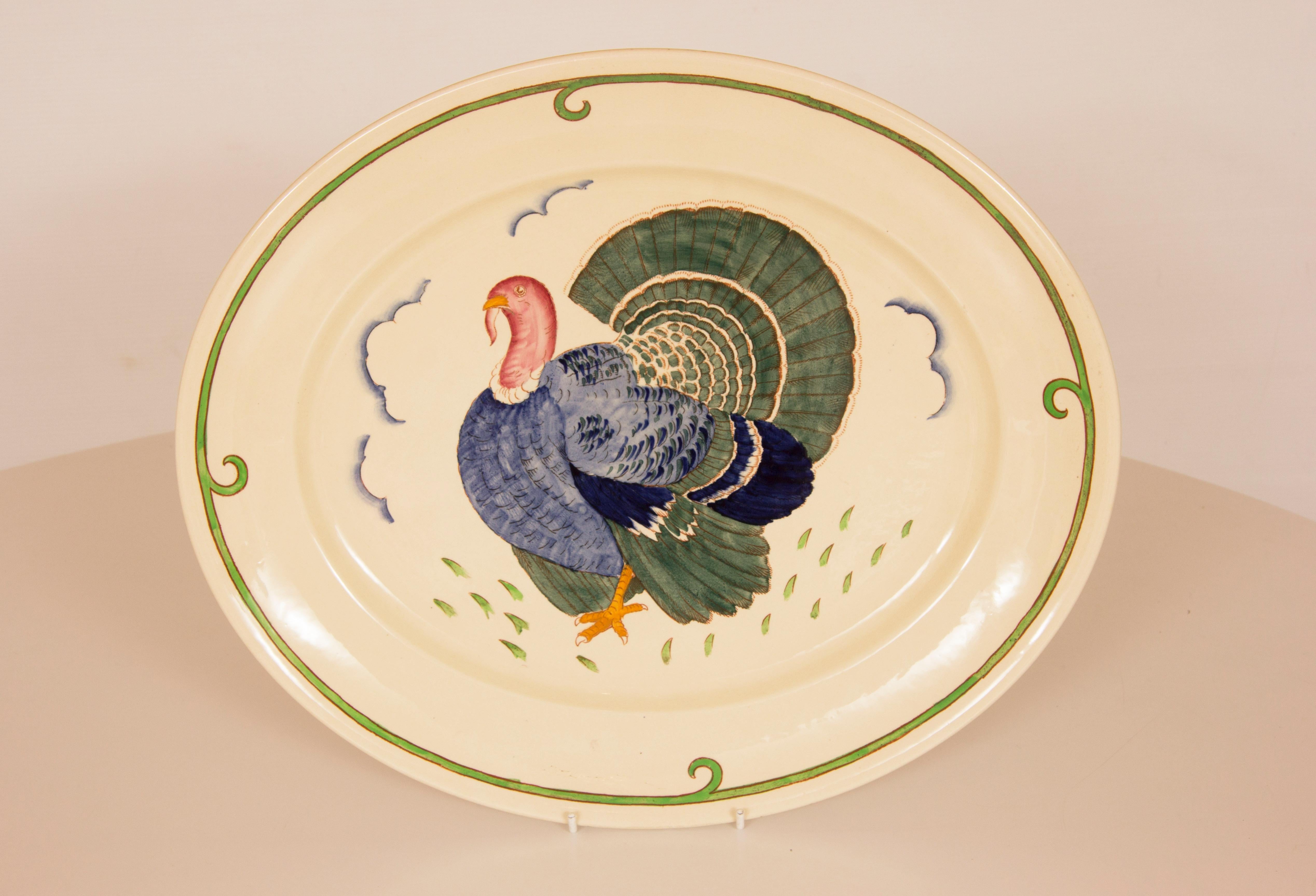 20th Century Art Deco Thanksgiving Set by Harold Bennett for Burleigh Ware