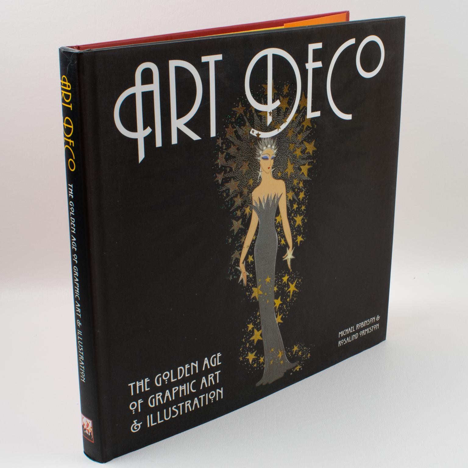 Art Deco, The Golden Age of Graphic Art & Illustration book, by Michael Robinson and Rosalind Ormiston, 2008.
This beautifully illustrated book is an Art Deco expression celebration through graphic arts and illustration. Divided into three sections