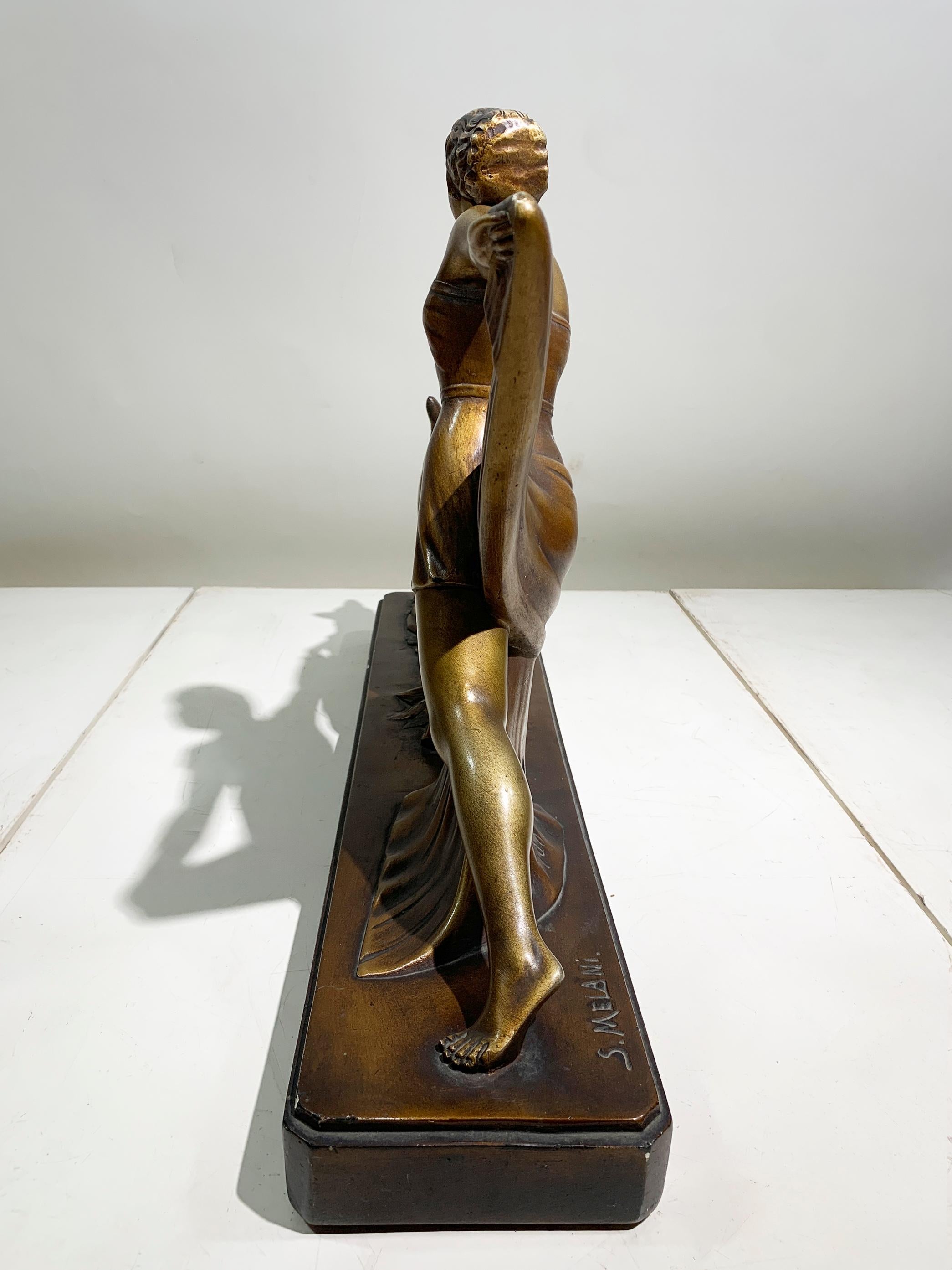 Scultura patinata Art Deco 