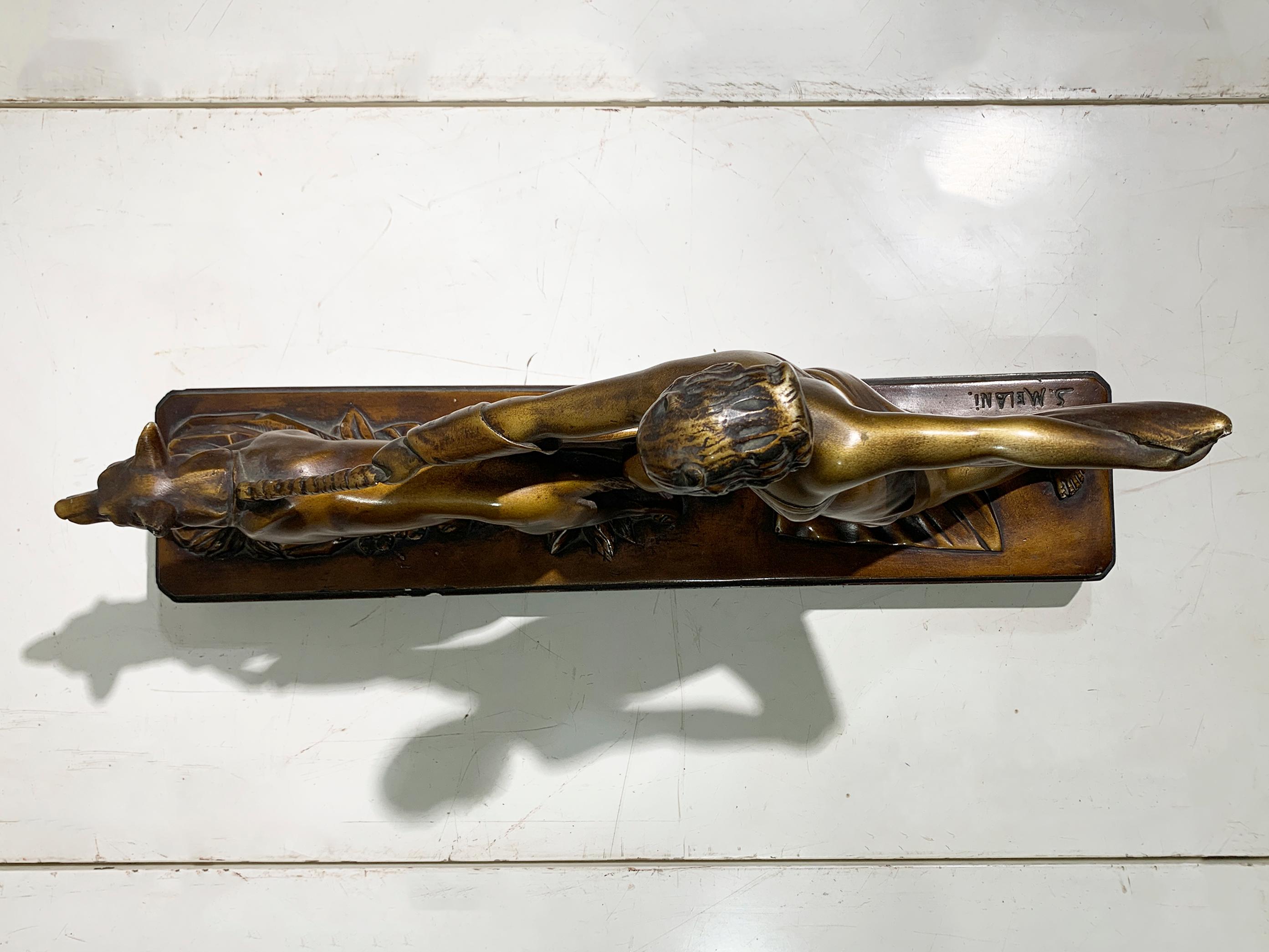 XX secolo Scultura patinata Art Deco 