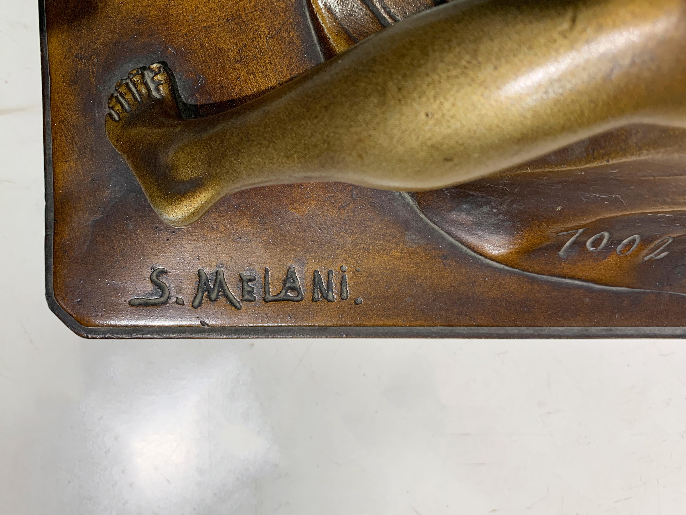 Metallo Scultura patinata Art Deco 