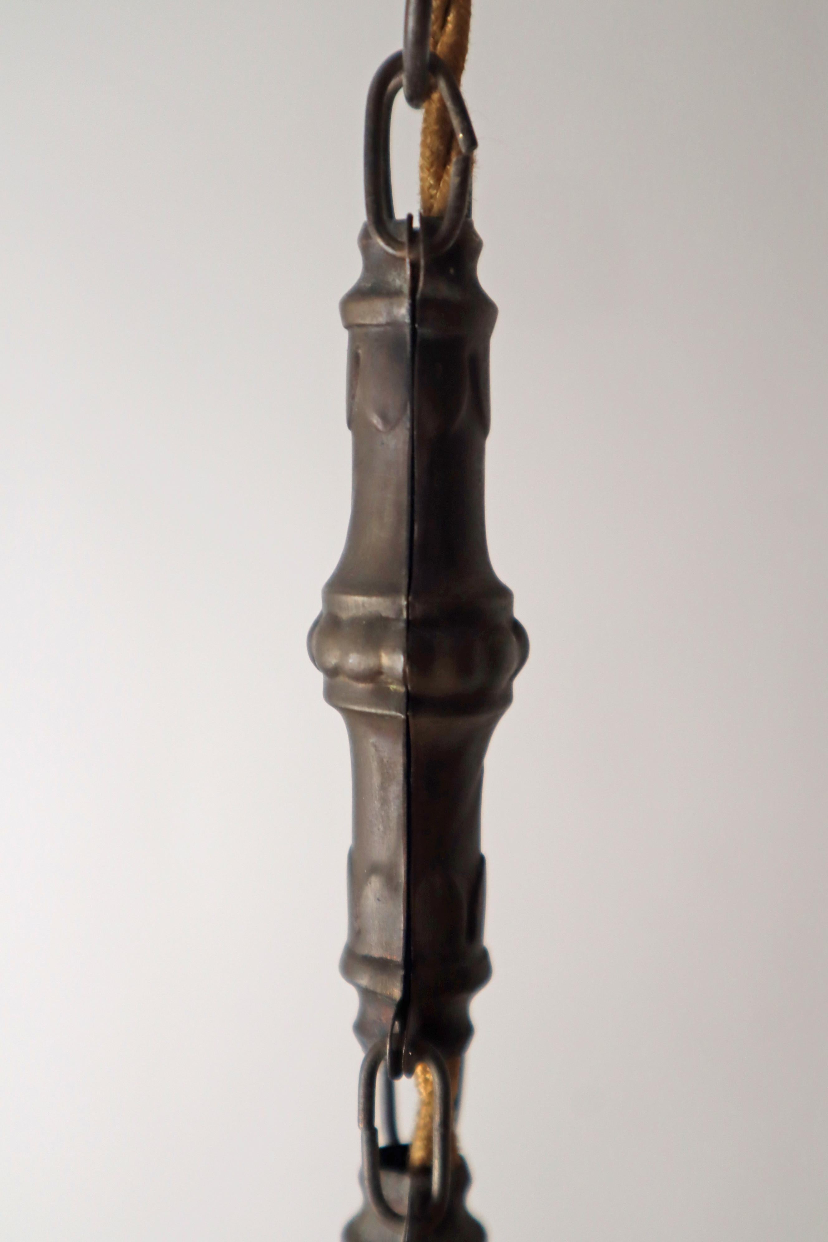 Art Deco Opal Glass Pendant Light, 