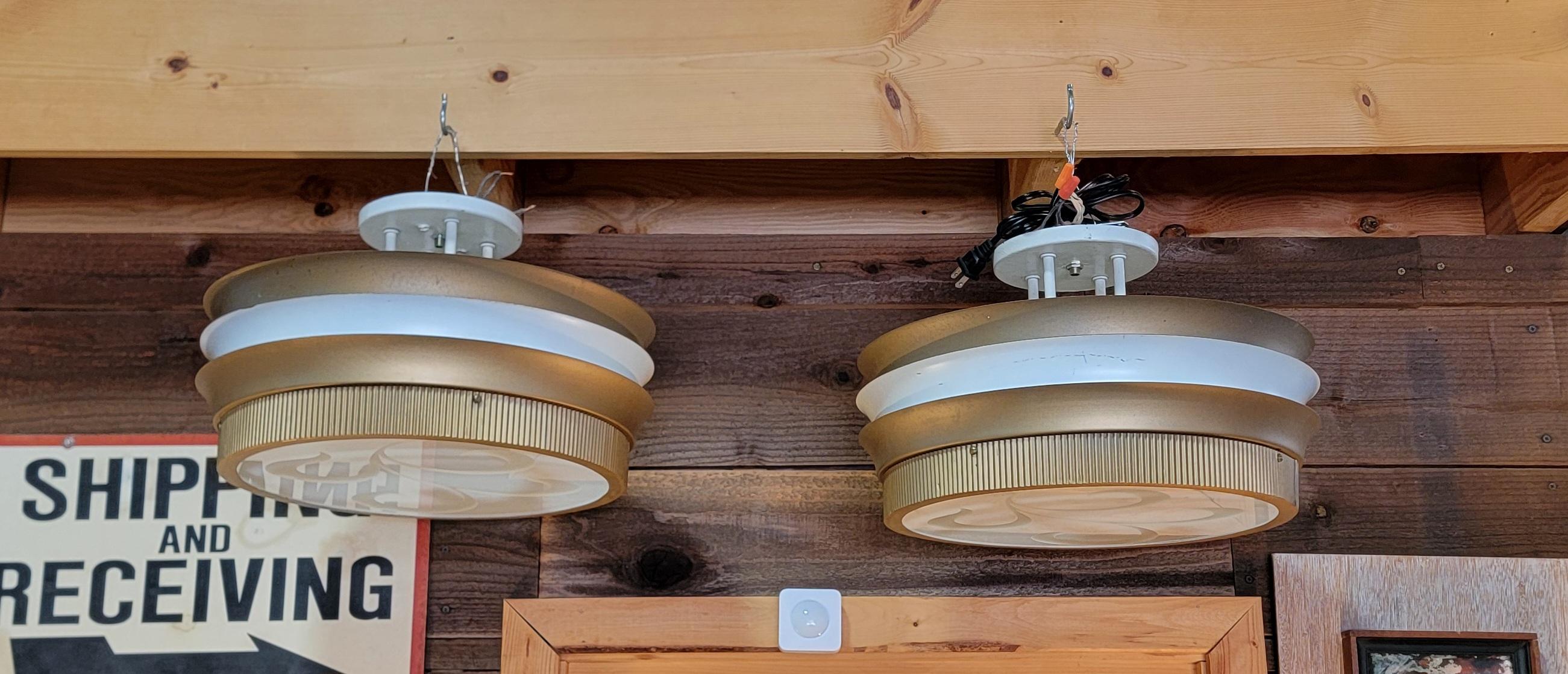 Art Deco Theater Flush Mount Light Fixture with Flashed Glass Shade For Sale 5