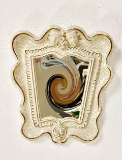 Rare Art Deco "Theater" Mirror By Gmundner Keramik