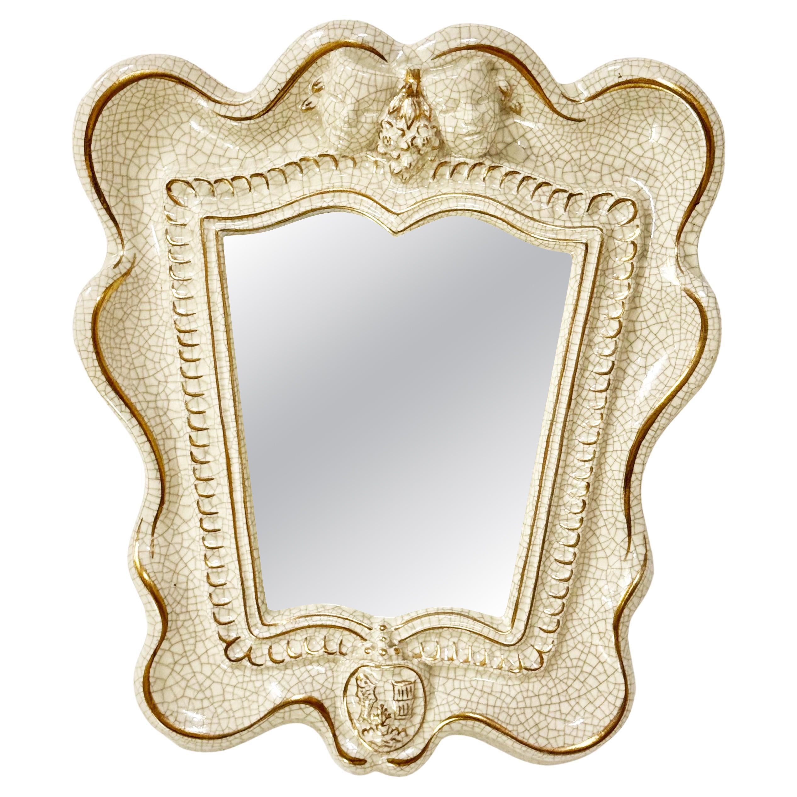 Art Deco "Teatro" Mirror By Gmundner Keramik en venta