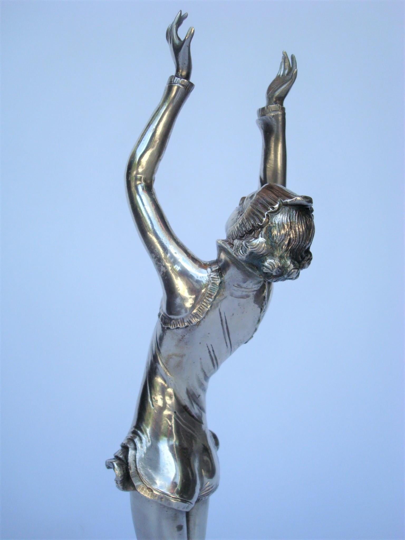 Figure de danseuse de théâtre Art déco par Josef Lorenzl, Autriche, années 1920 en vente 3