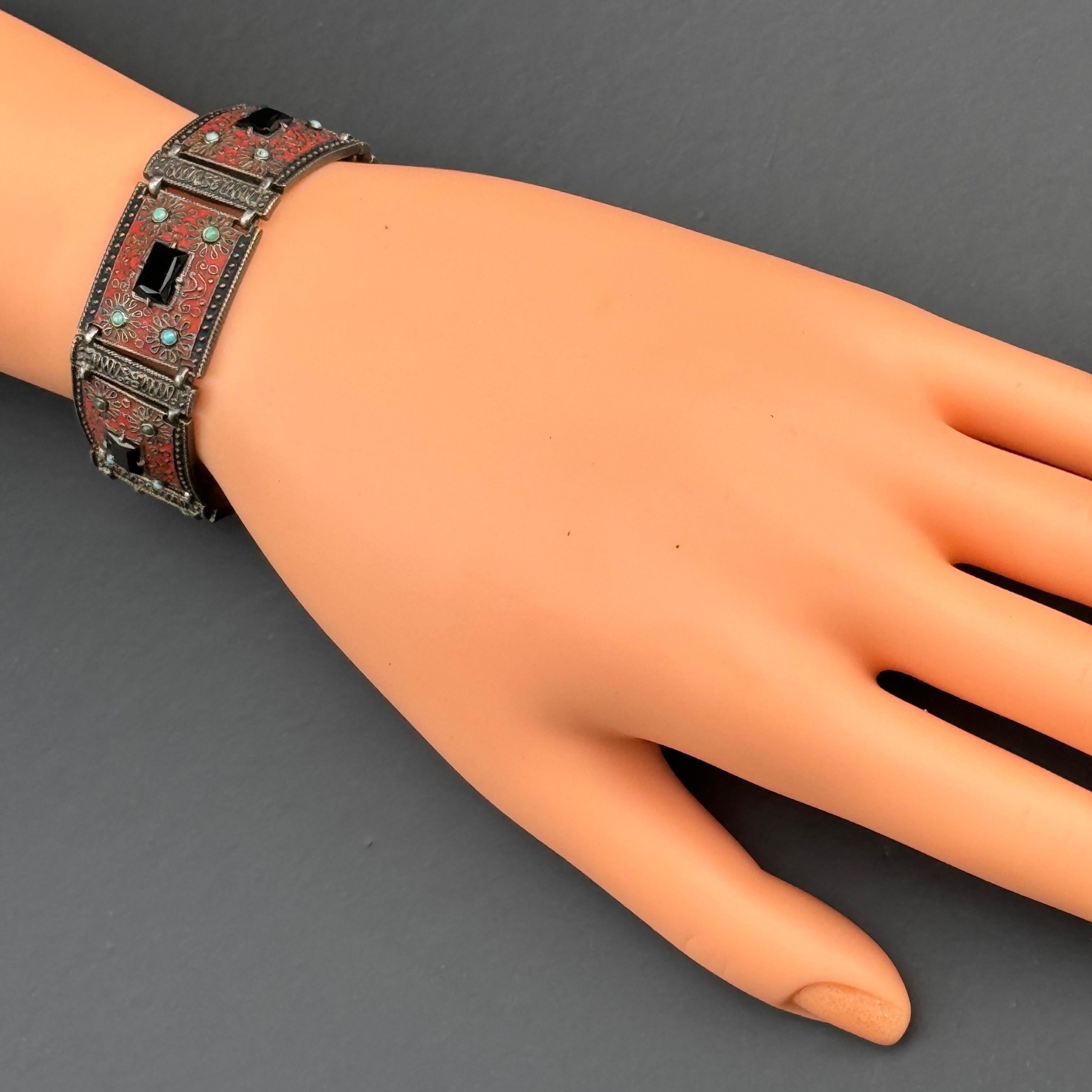Smalto Art Deco Theodor Fahrner  935 Bracciale in argento in vendita 7