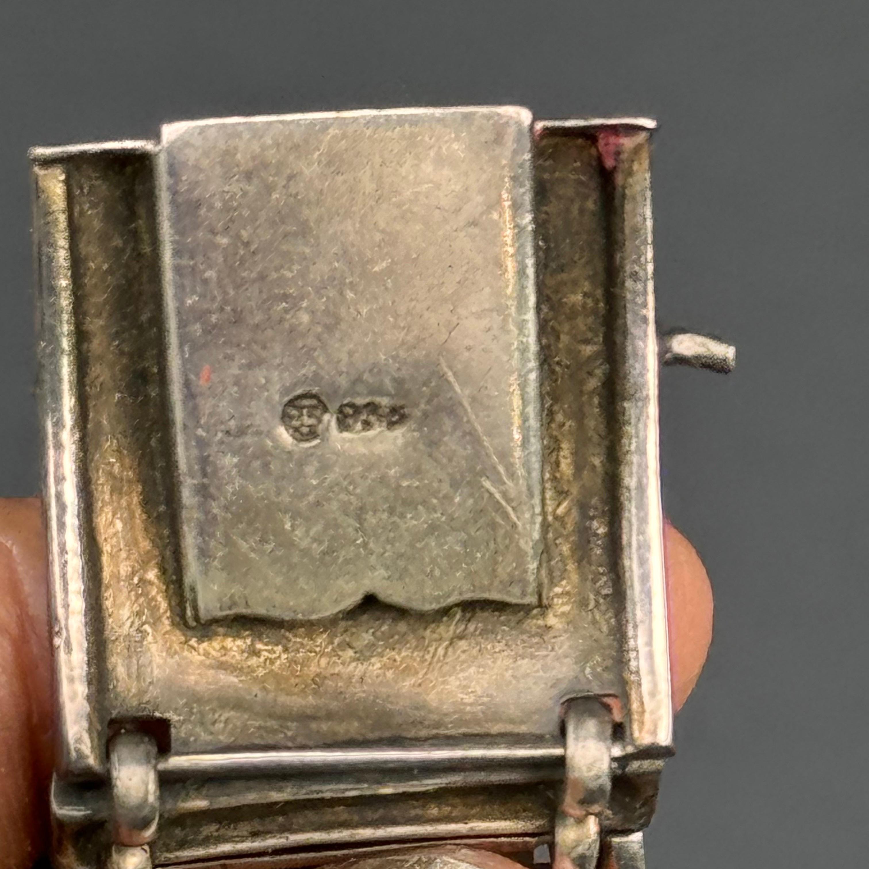 Smalto Art Deco Theodor Fahrner  935 Bracciale in argento in vendita 2