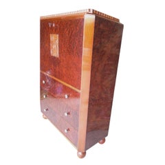 Art Deco Thompson Secretary Walnut Root Wood