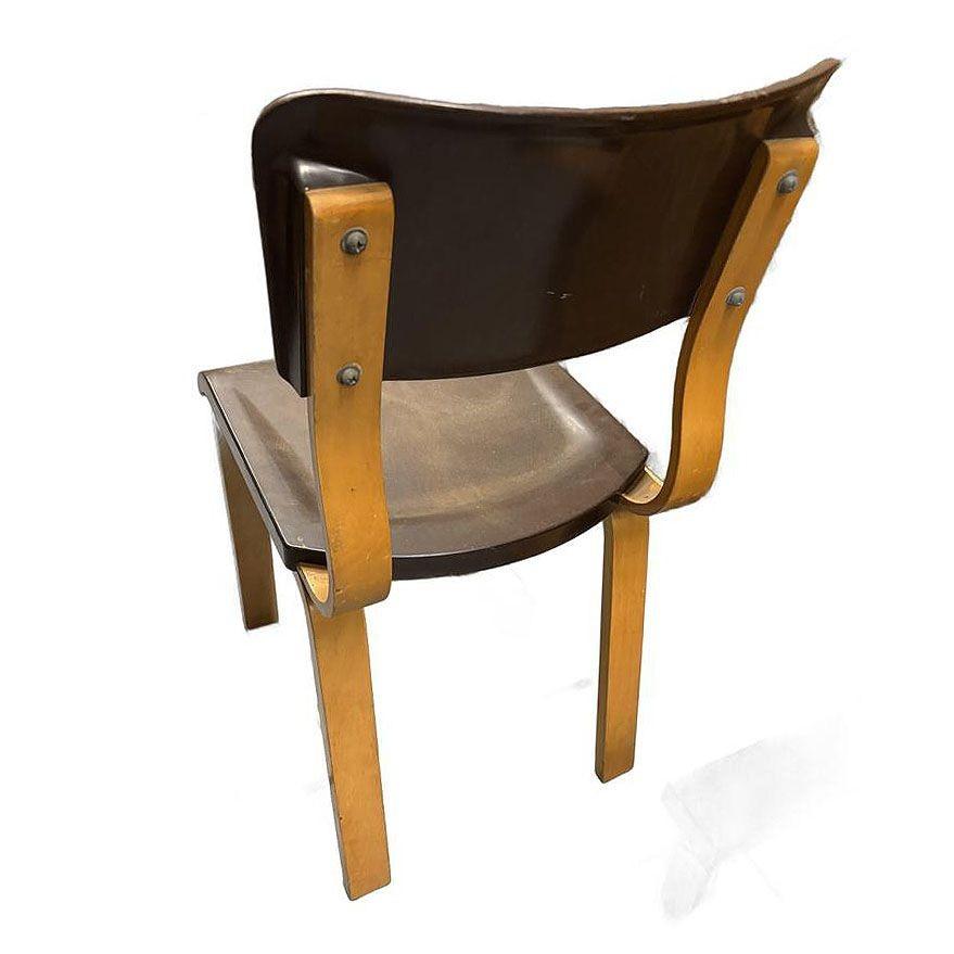 Art Deco Thonet Bentwood Dining Chair w/ Bakelite Seat For Sale 1