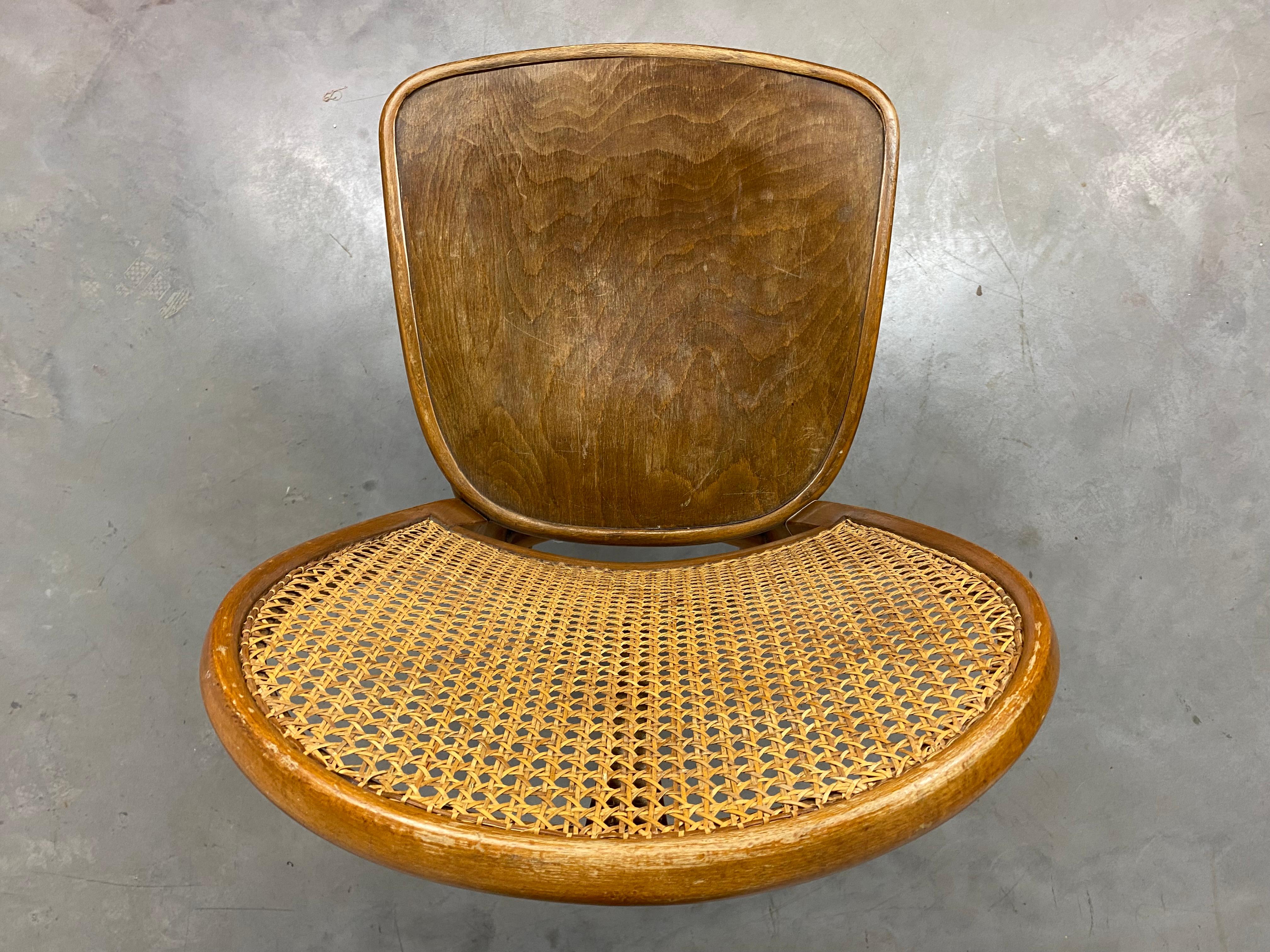 Czech Art Deco Thonet Chair in Style of Josef Frank For Sale