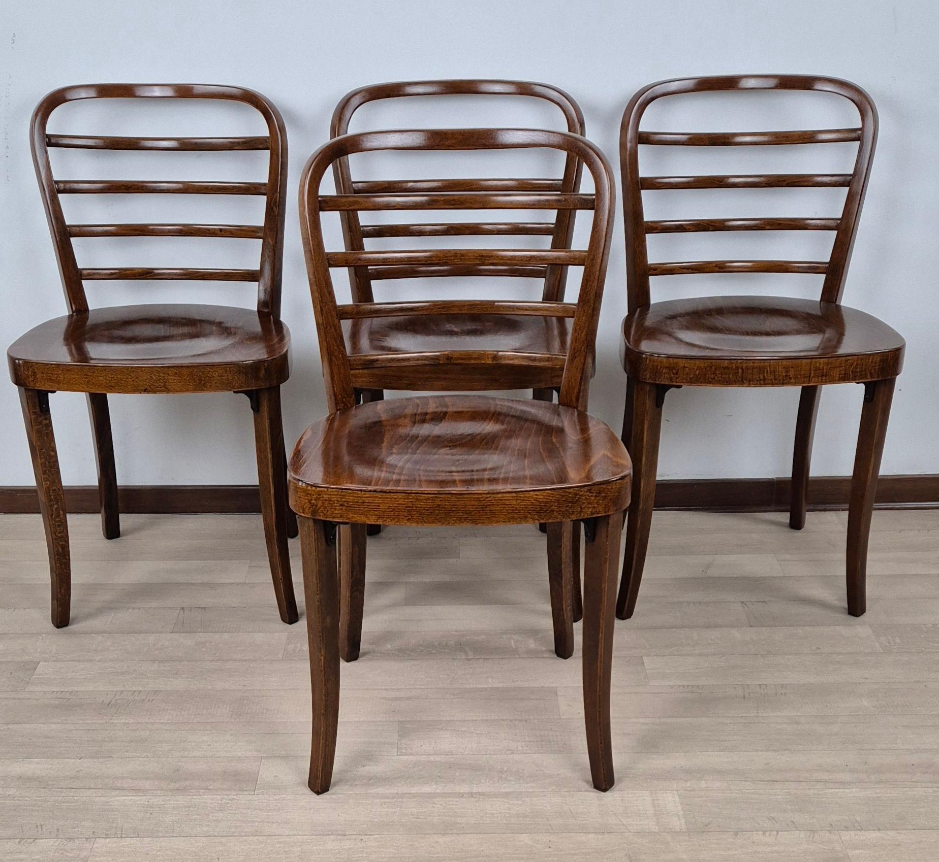 Thonet Art Déco Stühle im Angebot 3