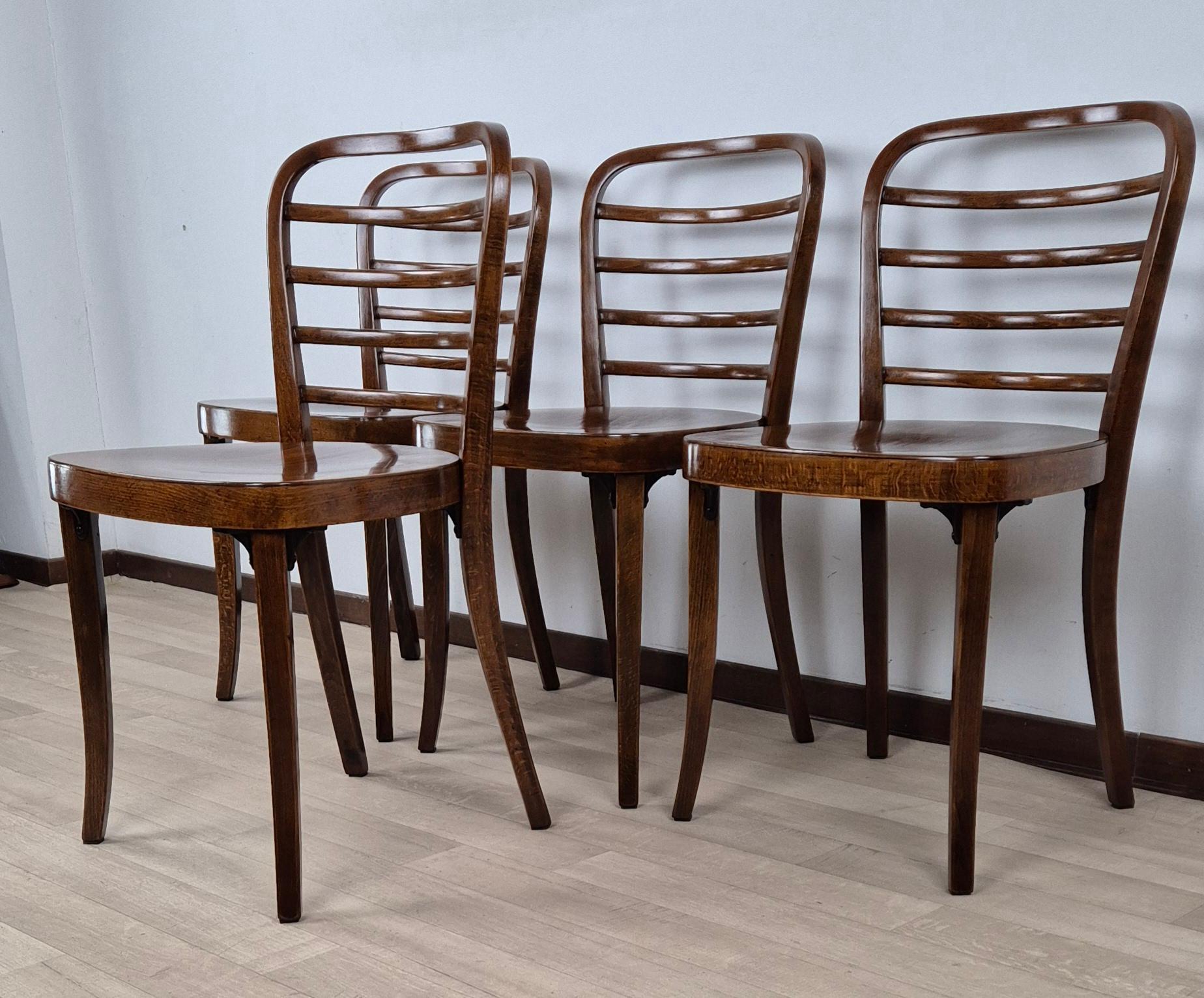 Thonet Art Déco Stühle (Art déco) im Angebot