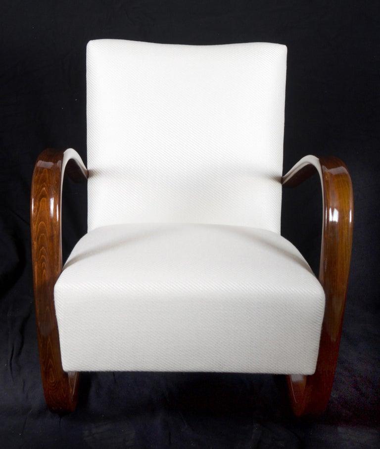 Beech Art Deco Thonet H269 Armchair by Jindrich Halabala