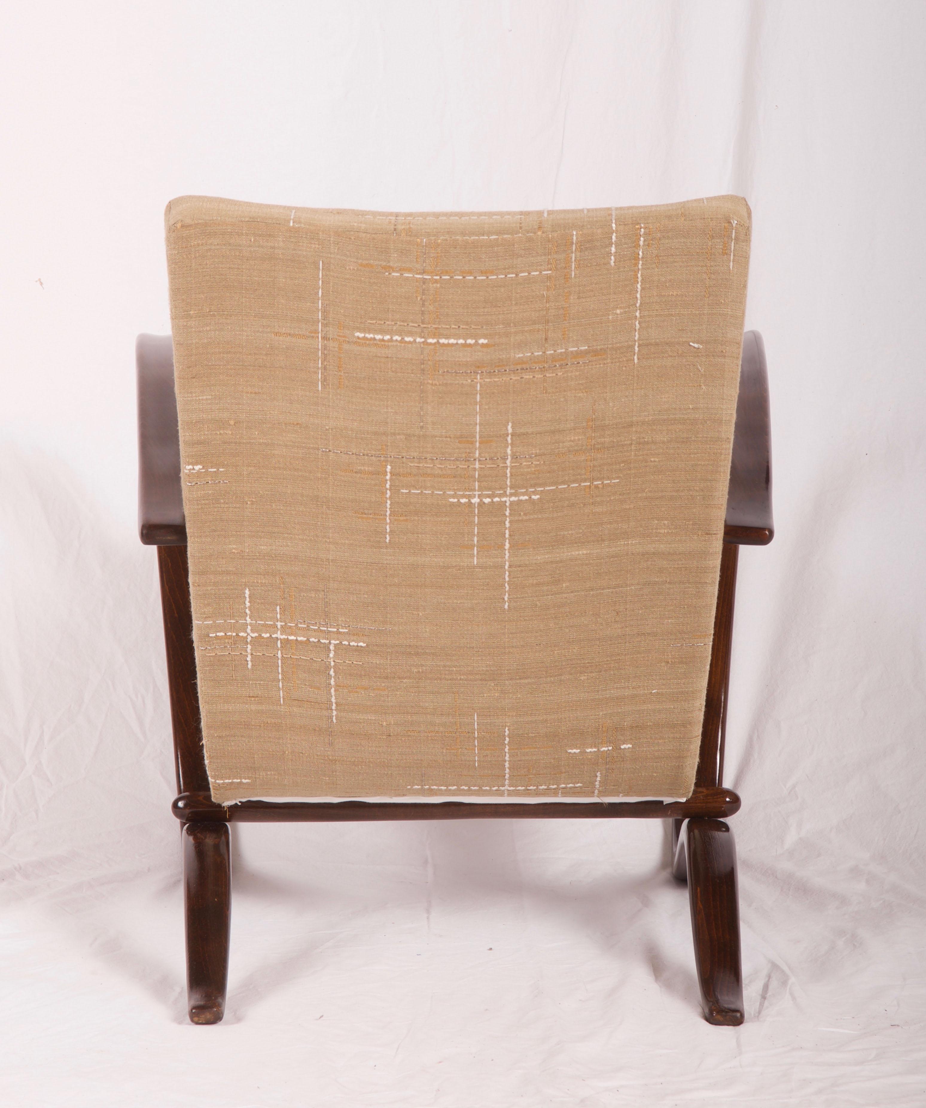 Art Deco Thonet H269 Armchair by Jindrich Halabala 2