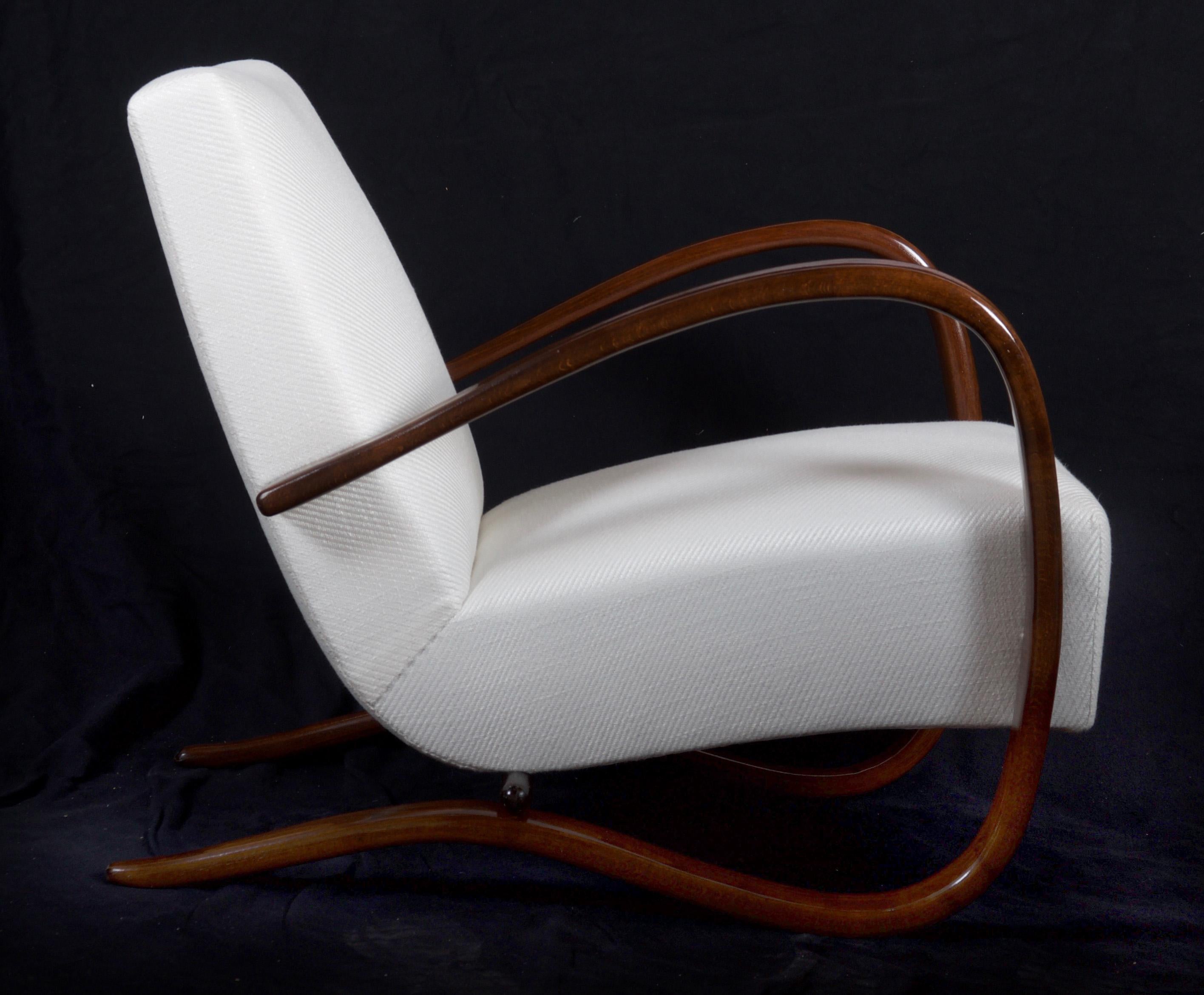 Art Deco Thonet H269 Armchair by Jindrich Halabala 2