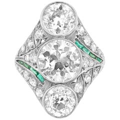 Art Deco Three Diamond Ring