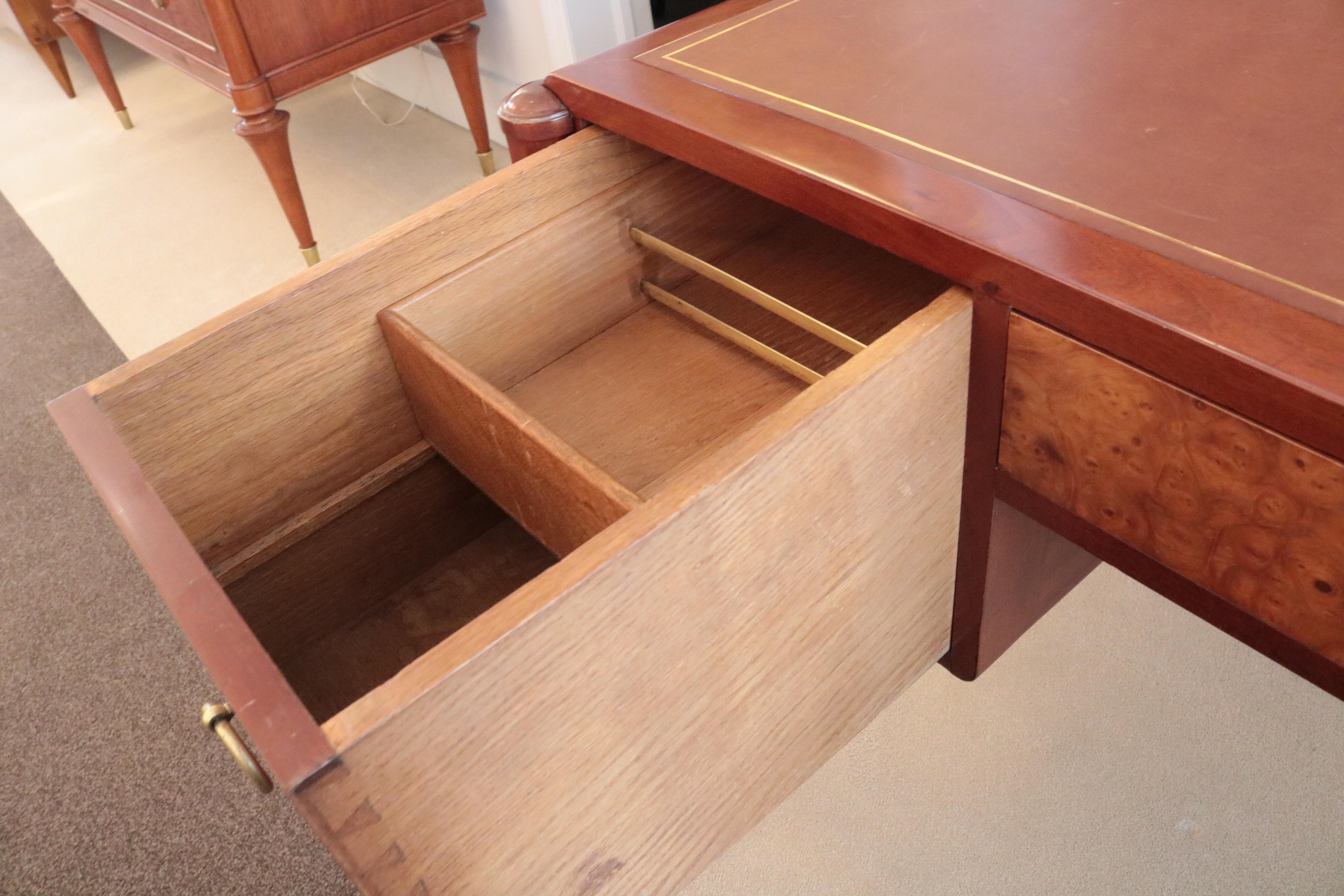 Art Deco Three-Drawer Desk In Good Condition In New York, NY