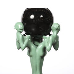 Art Deco Three Graces Smoker's Stand by Frankart