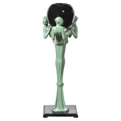 Art Deco Three Graces Smoker's Stand by Frankart