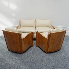 Art Deco Three Piece Lounge Suite by Maurice Adams