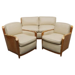 Used Art Deco Three Piece Lounge Suite by Maurice Adams