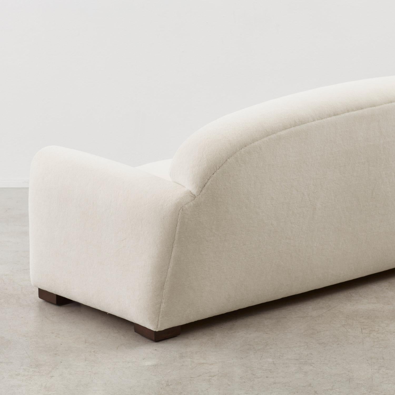 Art Deco Three-seater club sofa - France, 1930s For Sale 1