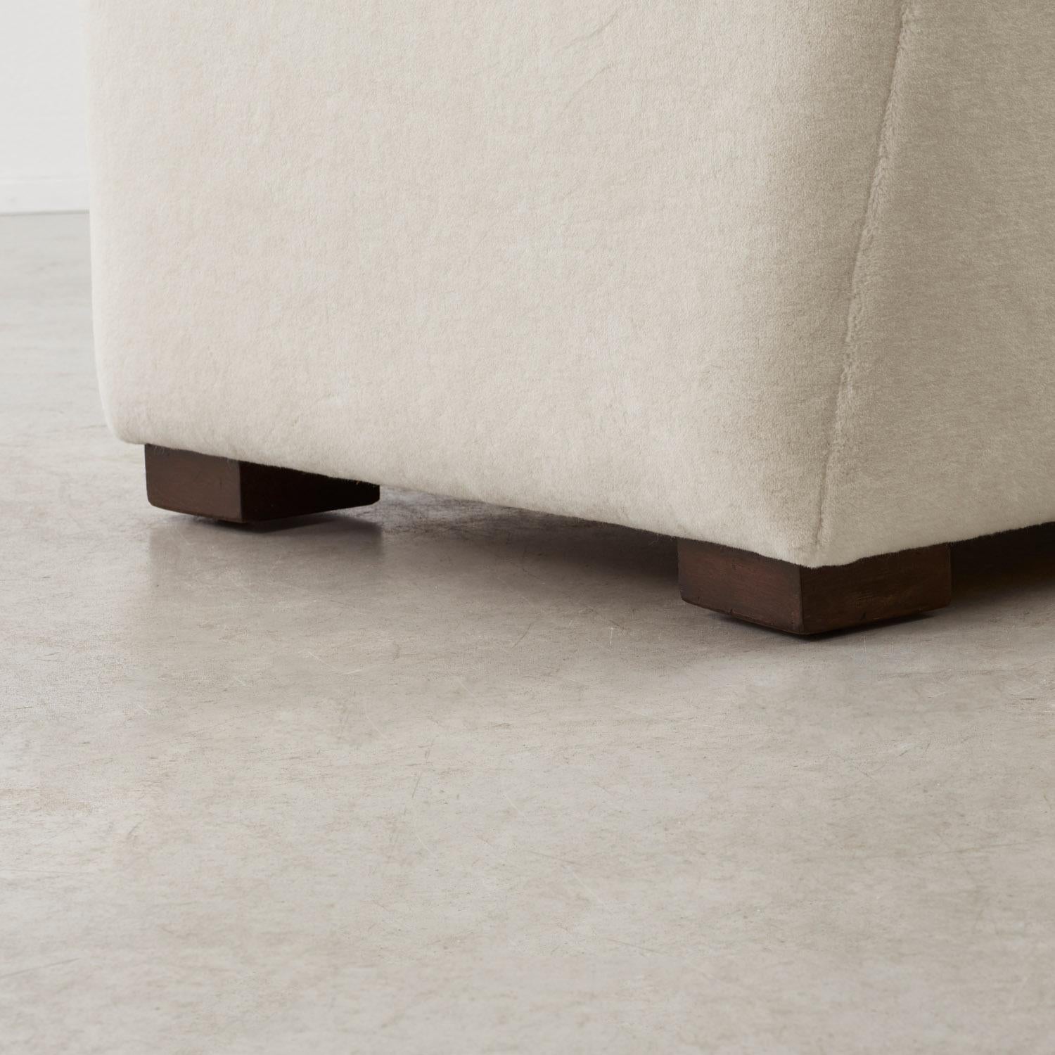 Art Deco Three-seater club sofa - France, 1930s For Sale 2