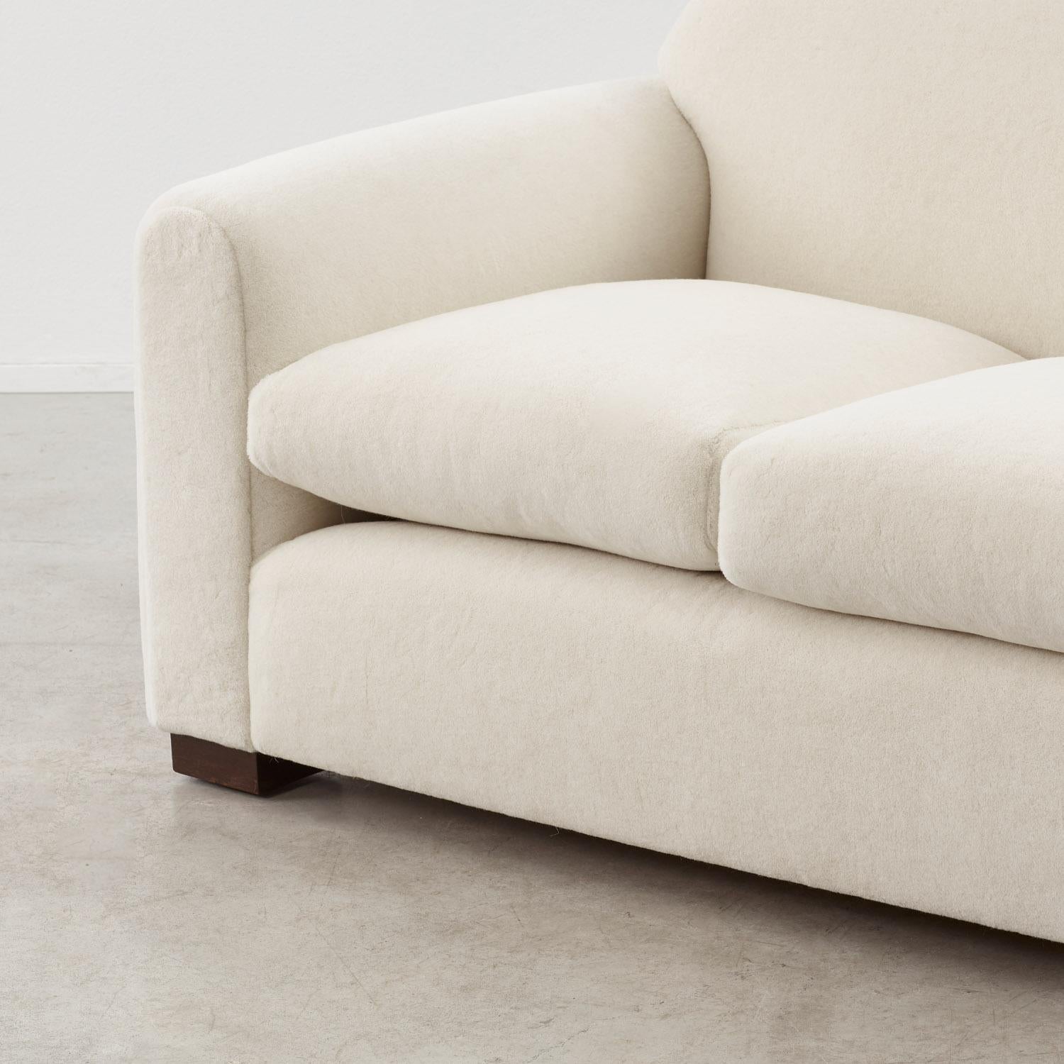 Art Deco Three-seater club sofa - France, 1930s For Sale 3