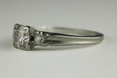 Art Deco Three-Stone Diamond Engagement Ring