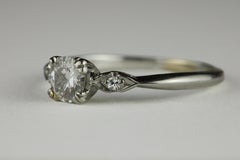 Art Deco Three-Stone Diamond Ring