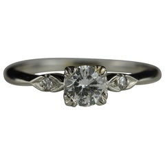 Art Deco Three-Stone Diamond Ring