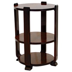 Art Deco Three-Tier Occasional Table