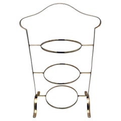 Art Deco, Three-Tier Silverplated Cake Stand