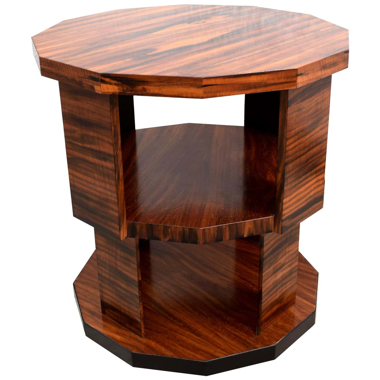 Art Deco Three-Tiered Skyscraper Revolving Book Table, circa 1930 For ...